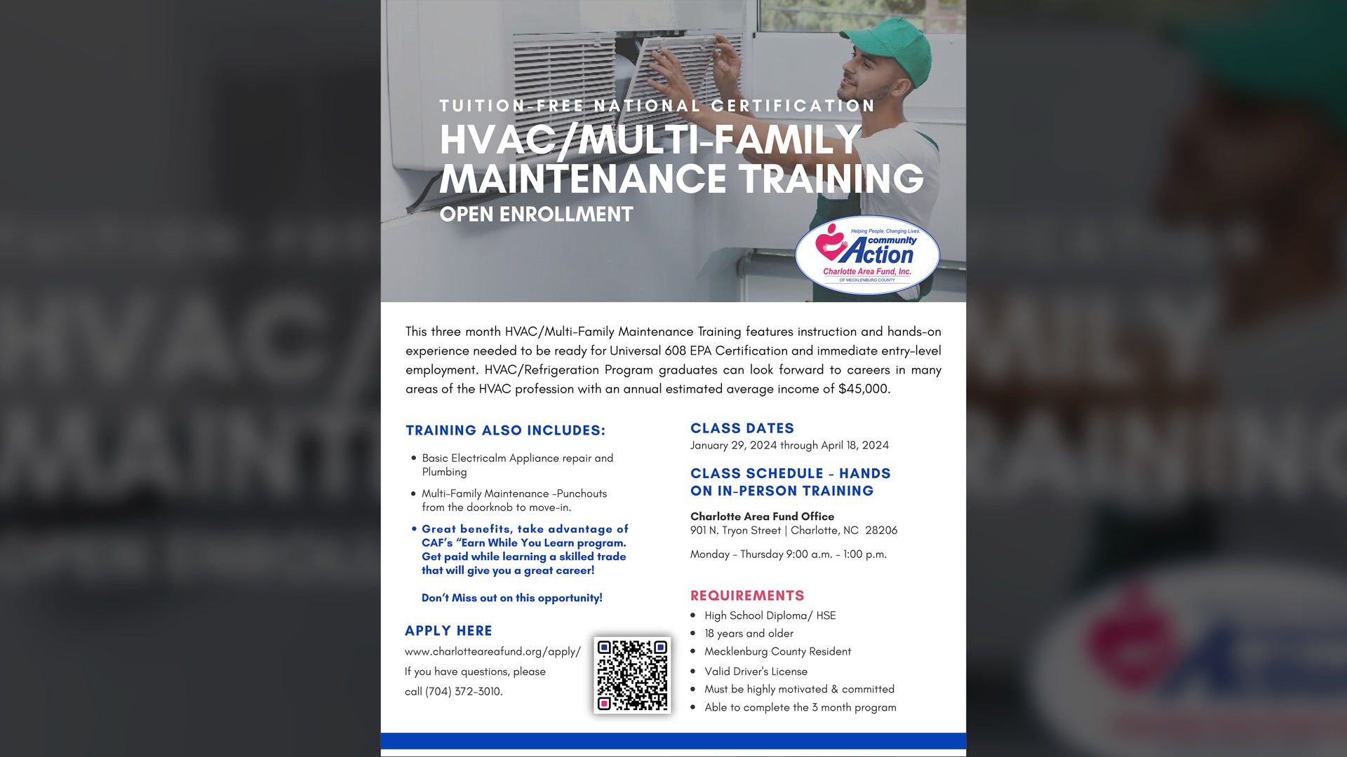 Power Up Your Skills and Secure Your Future! HVAC/MultiFamily